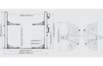 Pont élévateur à 2 colonnes large 5.5T 230V déverrouillage automatique MW Tools – Image 6
