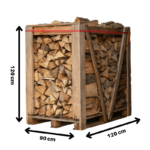 Bois de chauffage 30cm – Palette 1,7 stère – 100% Hêtre – Image 3