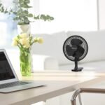 Rénové - 6" Mini ventilateur à pince - Ultra silencieux et haute puissance - Noir – Image 3