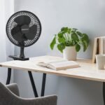 Rénové - 6" Mini ventilateur à pince - Ultra silencieux et haute puissance - Noir – Image 2