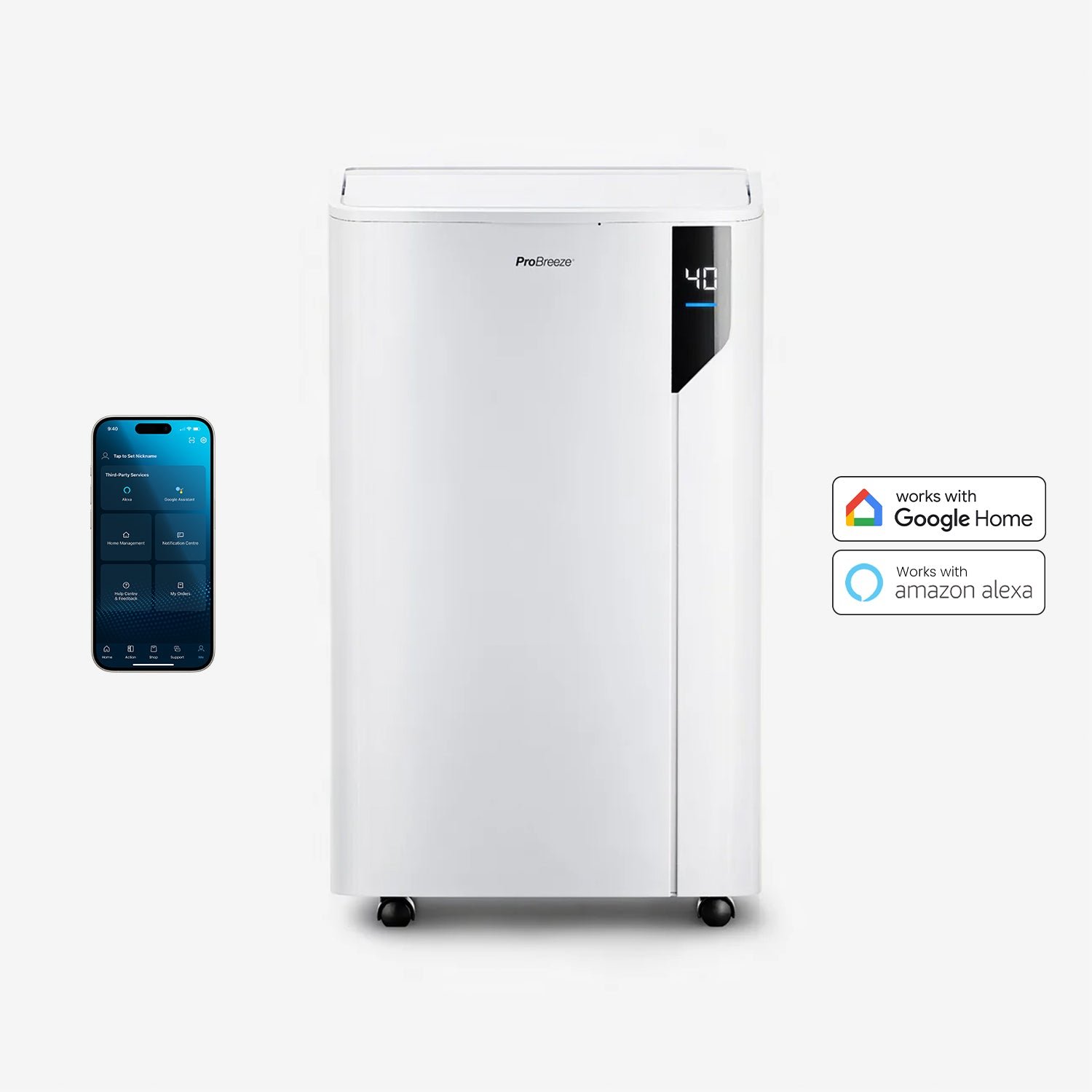 PB-D-23W-W_Herov2.jpg Déshumidificateur Premium de 20 L avec mode de lessive spécial en un clic et contrôle intelligent par application – Image 1