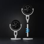 AirFlo 43" Ventilateur sur pied hybride - Circulateur d'air ultra-silencieux - Blanc/Noir – Image 10