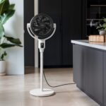 AirFlo Plus 44" Ventilateur sur pied hybride - Circulateur d'air ultra-silencieux - Blanc/Noir – Image 4